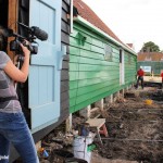 Wendy aan het filmen